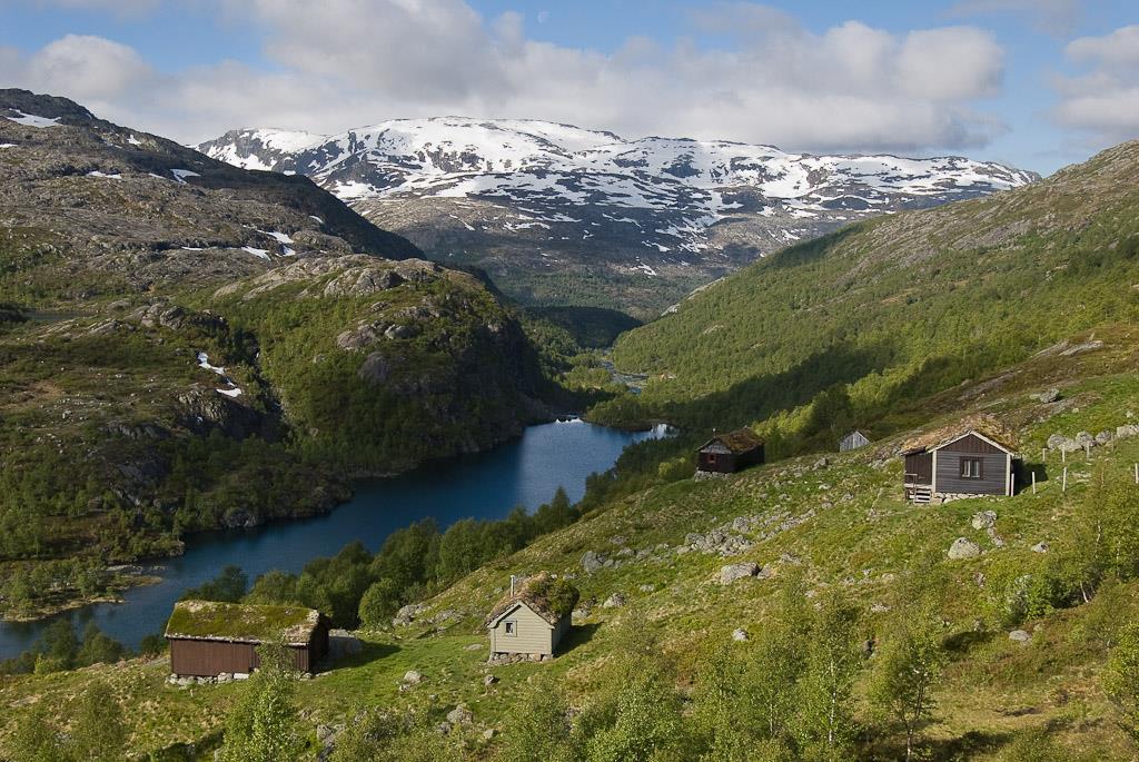 Dyraheio har ei rekkje flotte stølar. Her frå Skitstøl